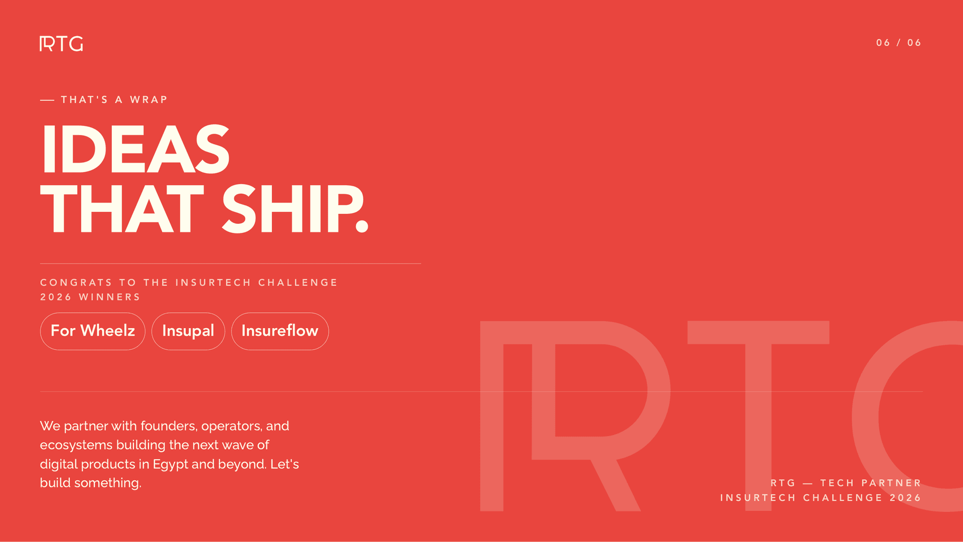 That's a Wrap — Ideas That Ship